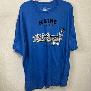 Blue Graphic T-Shirt “Maine”